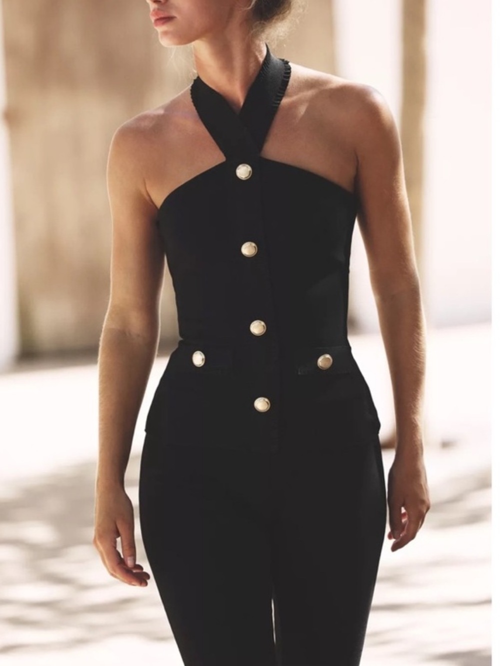 Zara Stretch Contouring Halter Top - Picture 2 of 6